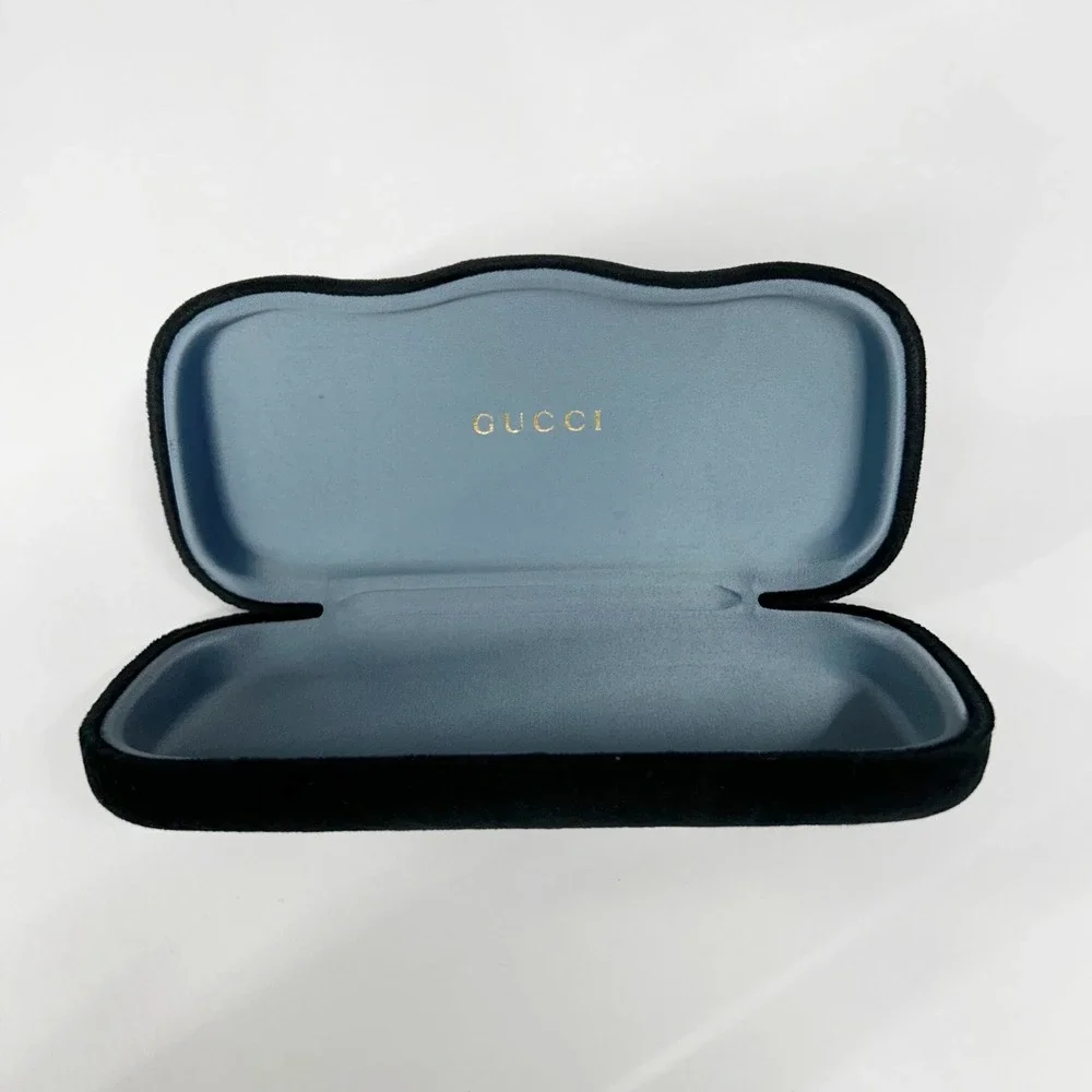 Gucci Black Velvet Hard Shell Sunglasses Case Eyeglasses Case Only